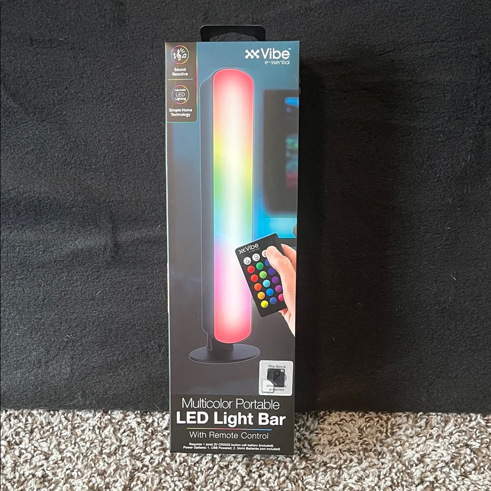 Vibe Colorful LED Light Bar or Night Light with Remote